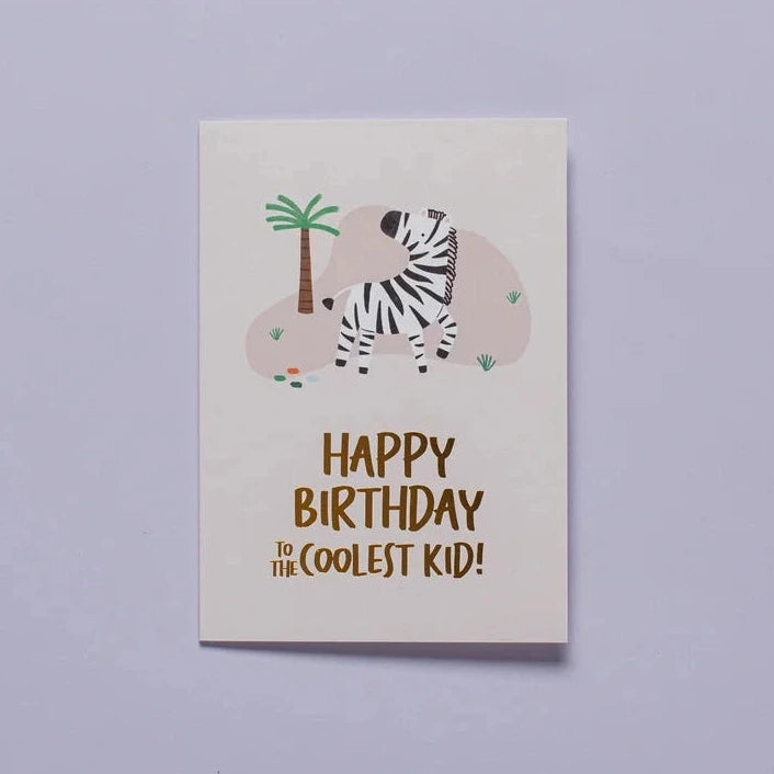 Atverama apsveikuma kartīte - Zebra Safari, Tu Tu Family x Manilla
