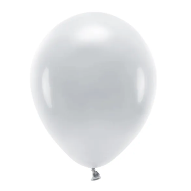 Hēlija balons - Metallic Silver Snow Balloon, 30cm, Hēlija baloni Liepājā, SB14PM-018