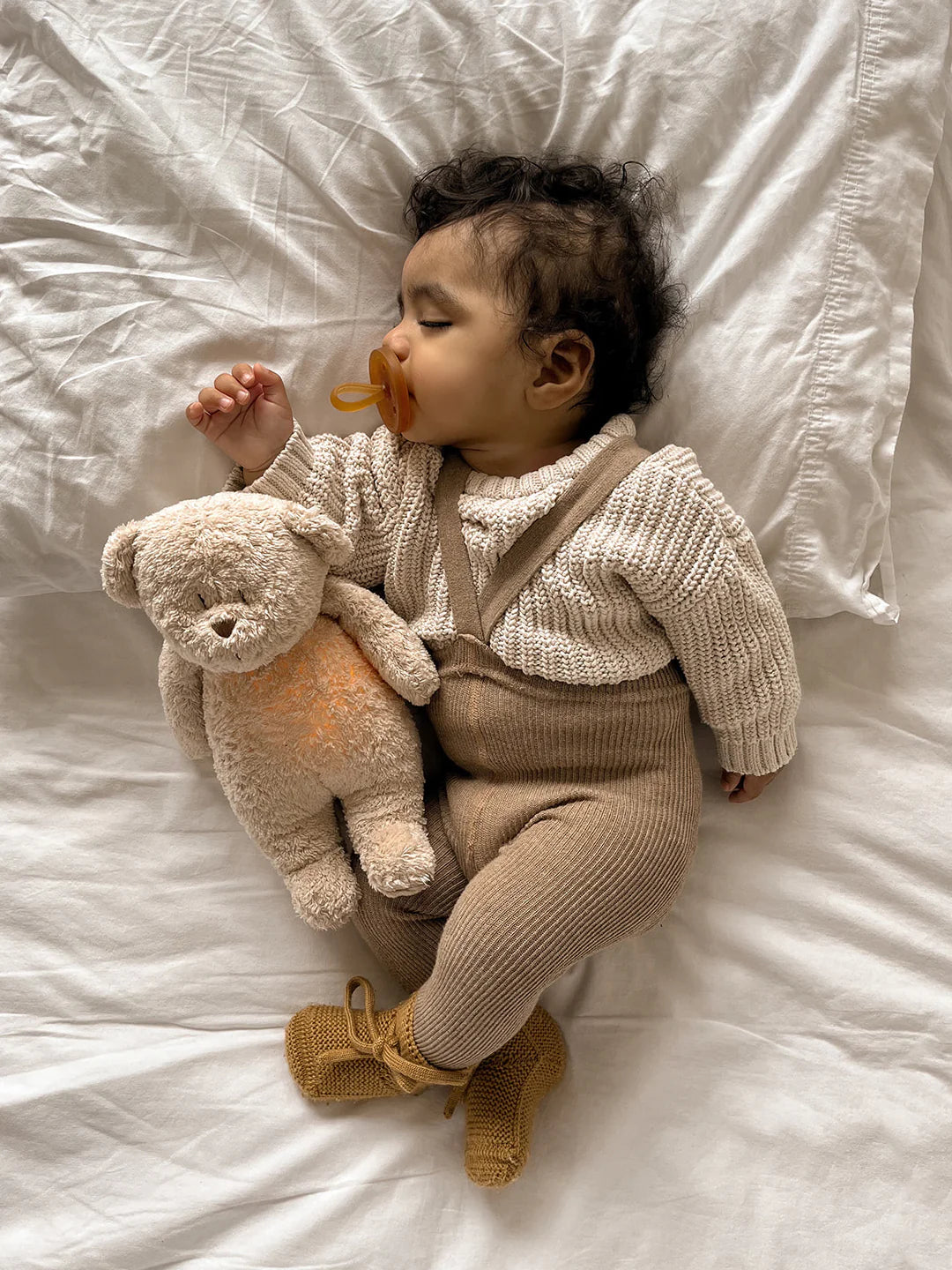 Moonie lācis Organic Humming Bear, Cappuccino, 5903943986187