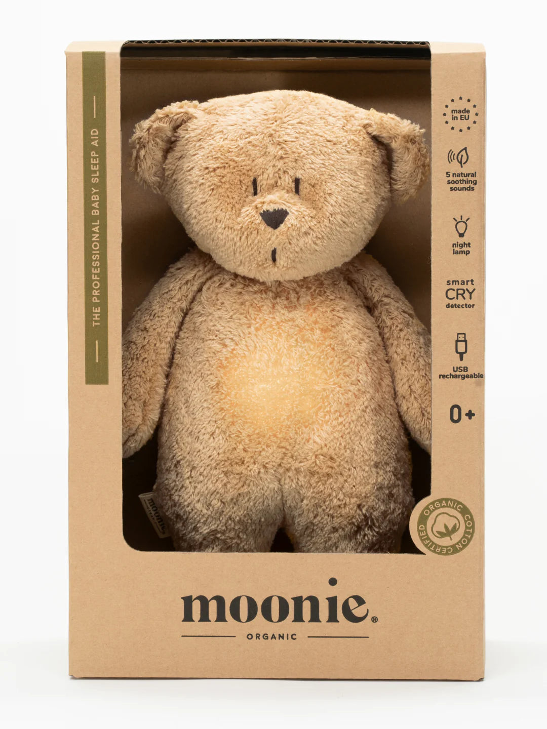 Moonie lācis Organic Humming Bear, Cappuccino, 5903943986187