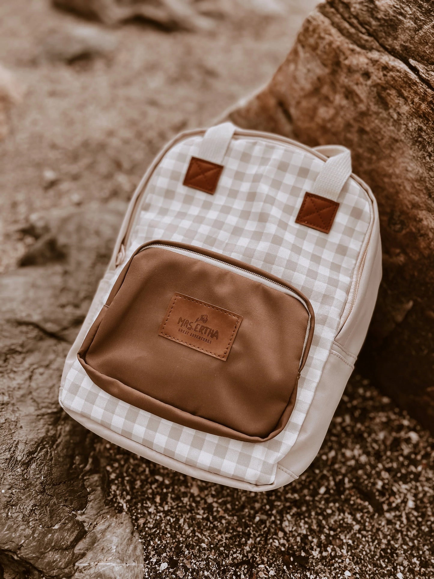 Bērnu mugursoma, Backpack Soft Squares, Mrs Ertha