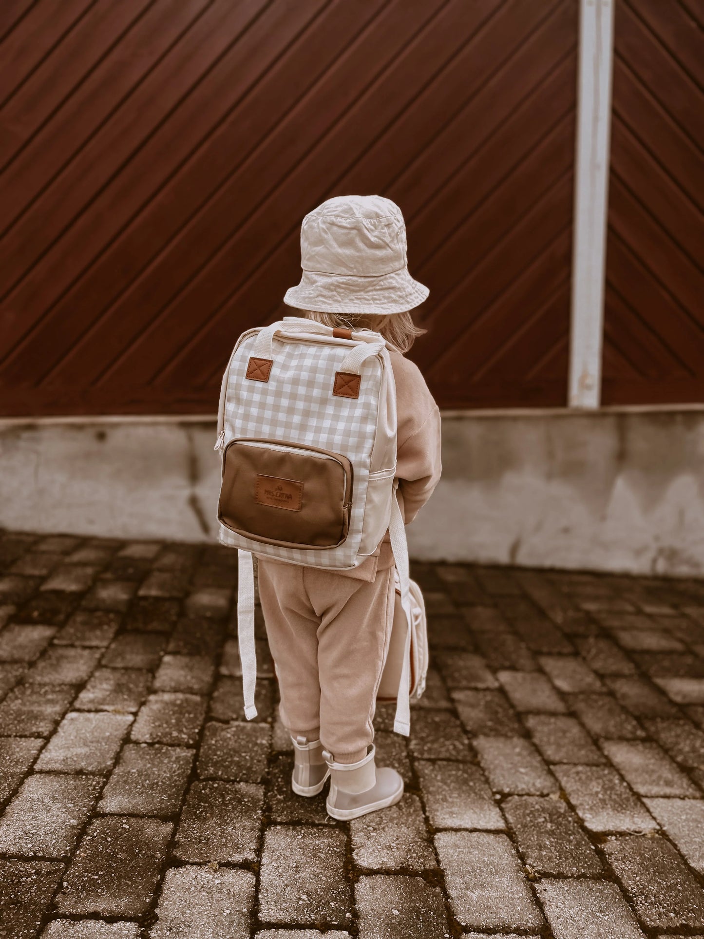 Bērnu mugursoma, Backpack Soft Squares, Mrs Ertha