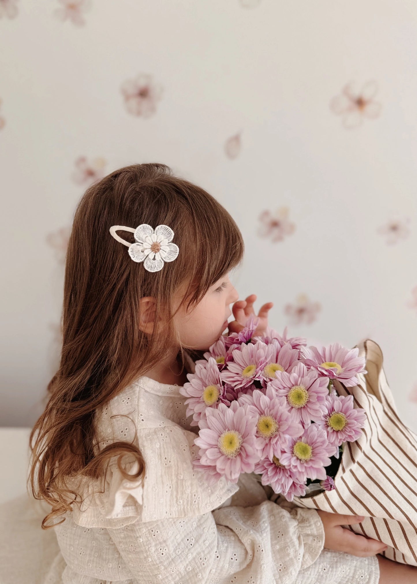 Matu sprādzes Margrietiņas, Blossom Spring Hair Clips Daisy, Mrs.Ertha, ER1423