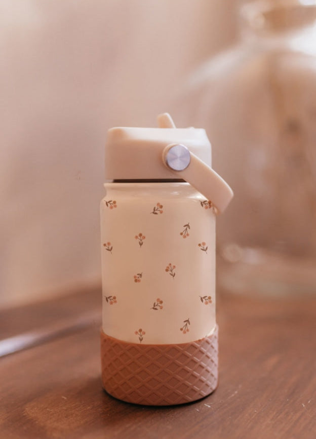 Bērnu ūdens termo pudele Flower Buds, Stainless Steel Water bottle, Mrs Ertha