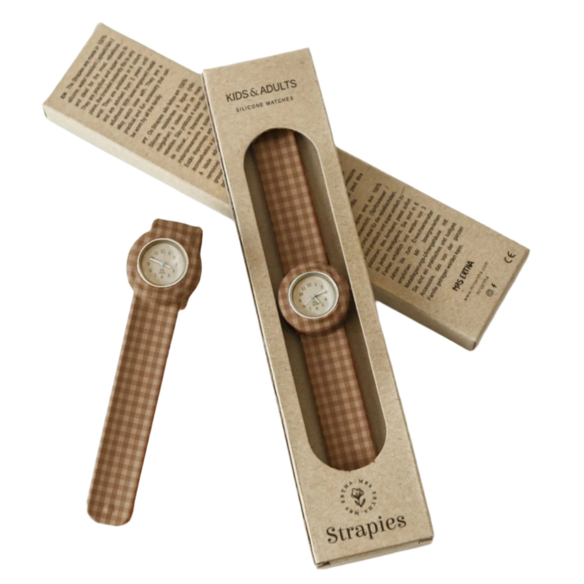 Bērnu rokas pulkstenis - Strapies, Vintage Squares, Mrs. Ertha, ER1143