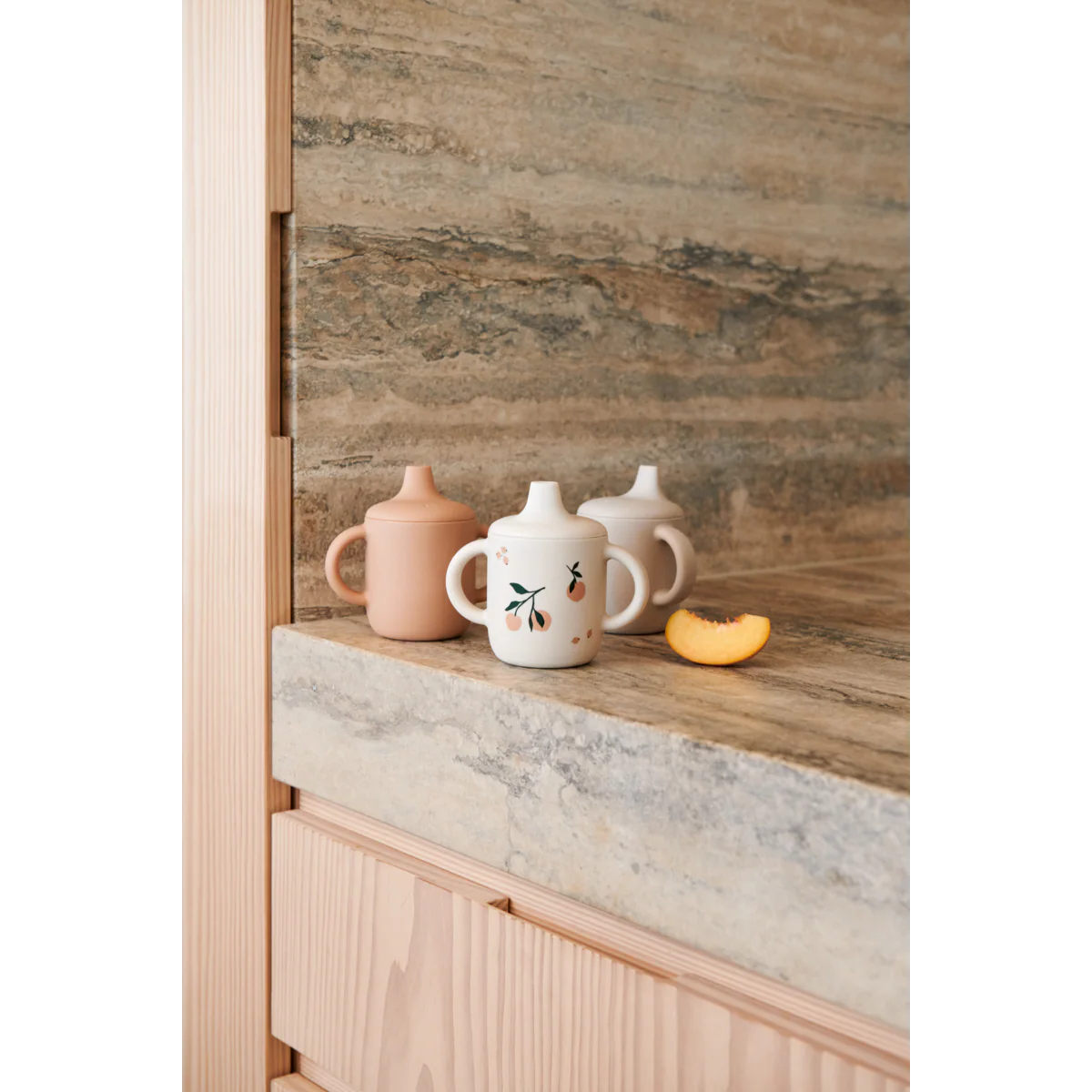 Silikona krūzīte, Neil Sippy Cup, Peach / Sea shell mix, Liewood