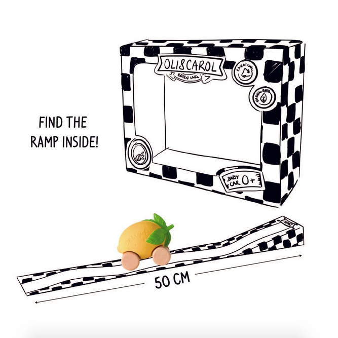 Auto Citrons ar trasīti, Lou the Lemon Car, Oli&Carol, 8437015928586