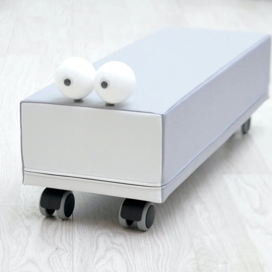 Mīkstie kluči uz riteņiem Mazais Sērfotājs,  Soft Play on Wheels, Oplay, grey, OP04