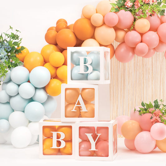 Balonu kastes, Balloon Boxes BABY, 30x30 cm, balts, PUDBAL1-008