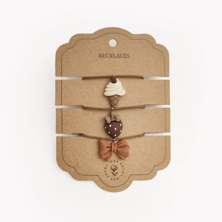 Kaklarotu komplekts, Pack of 3 Necklaces, Mrs.Ertha