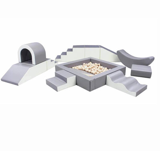 Mīkstie kluči Party Set Soft Play, IGLU - White and grey, balts un pelēks