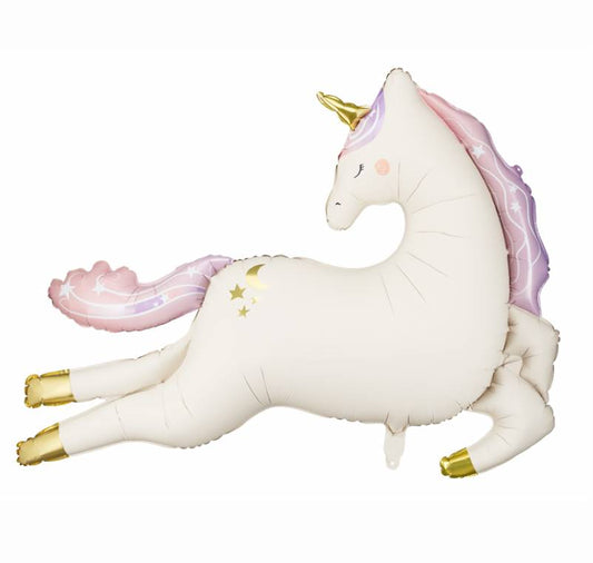 Liels folija balons Vienradzis, pildāms ar gaisu vai hēliju, 113x83cm, Hēlija baloni Liepājā