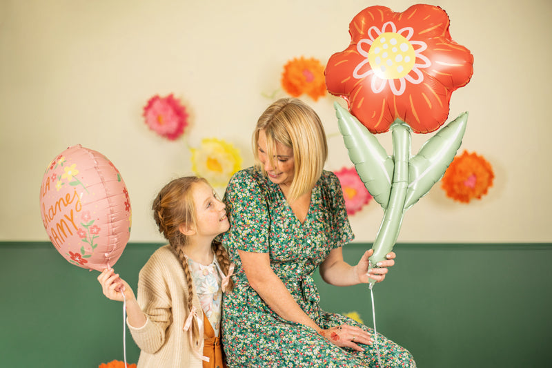 Liels folija balons Tulpe - pildāms ar gaisu vai hēliju, 53x96cm, Hēlija Baloni Liepājā
