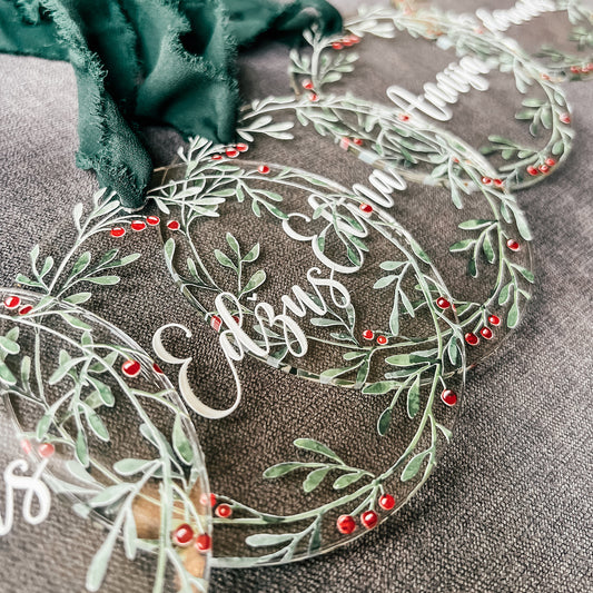 Personalizēts eglītes rotājums ar Vārdiņu