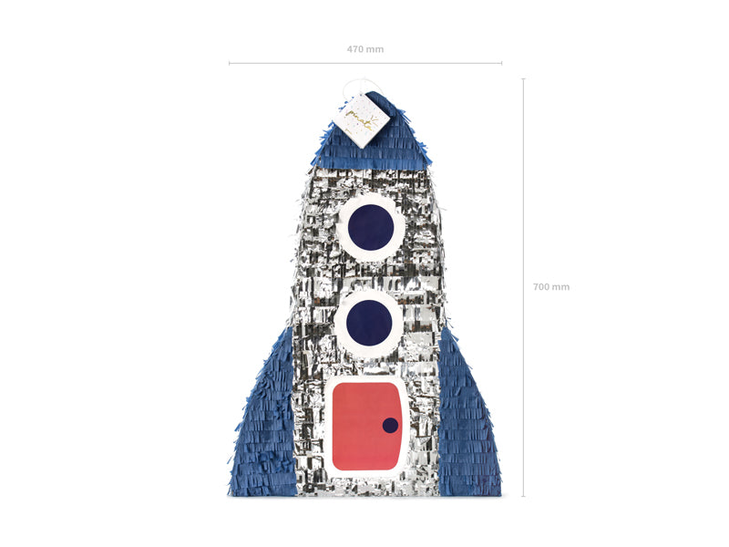Liela pinjata Raķete, Pinata Rocket, 45,5x69x14cm, PIN17