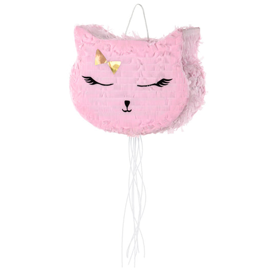 Pinjata rozā kaķis, Pinata Pink Cat, 35x27x9cm, PIN11