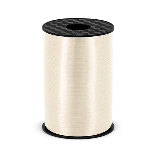 Krēmkrāsas plasmasas dāvanu lente - Plastic Ribbon,  PRP5-079J, light cream, 5mm/225m