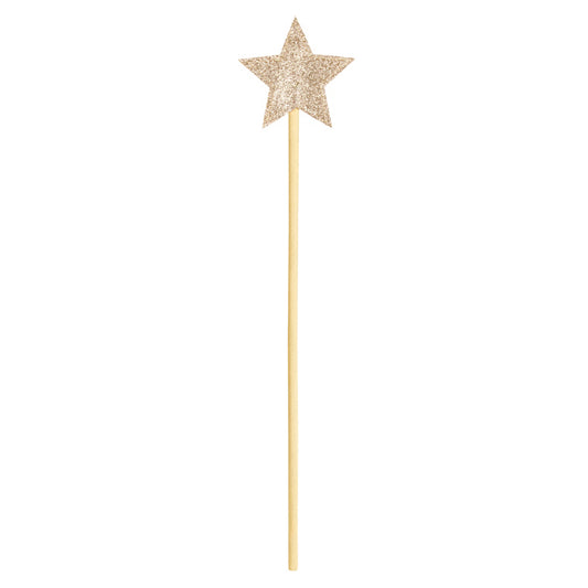 Princeses kostīma zelta burvju nūjiņa Zvaigznīte, Princess Wand Star, Party Deco, STD2-019