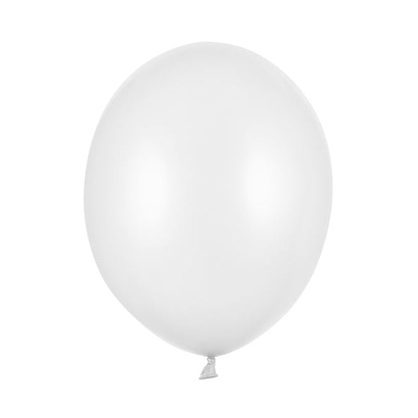 Balons - Metallic Pure White Balloon, balts, 30cm
Artikuls: SB14M-008