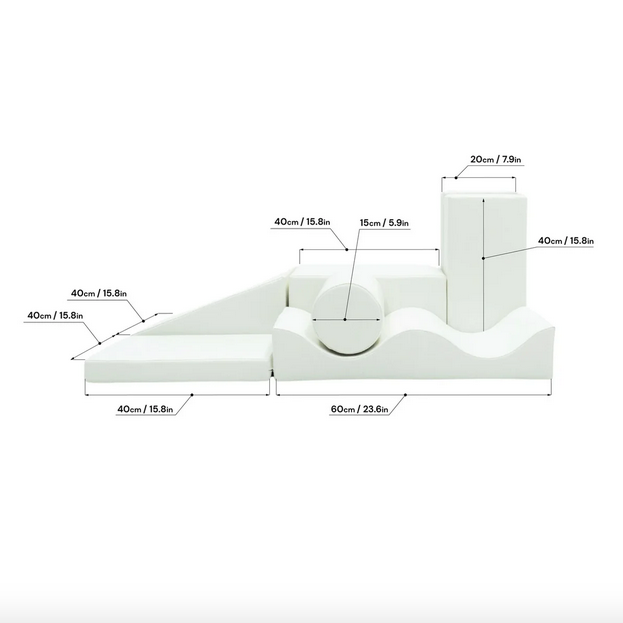Mīkstie kluči Discoverer Soft Play, IGLU - White, balts, SET_34_3