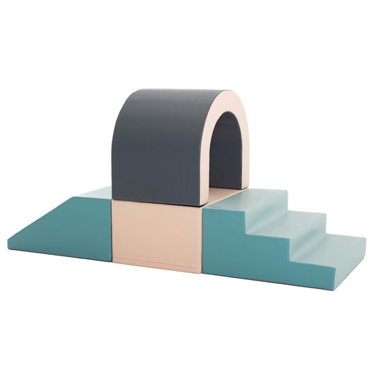 Mīkstie kluči Tunnel Soft Play, IGLU - pasteļa, SET_35_SET35X_2