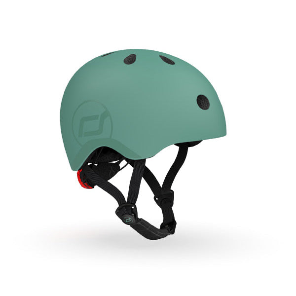 Bērnu ķivere zaļa, Helmet Forest, Scoot and Ride, S-M