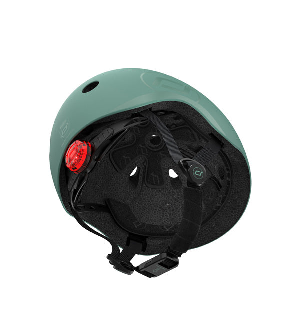 Bērnu ķivere zaļa, Helmet Forest, Scoot and Ride, S-M
