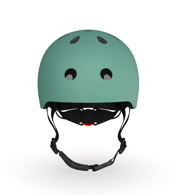 Bērnu ķivere zaļa, Helmet Forest, Scoot and Ride, S-M