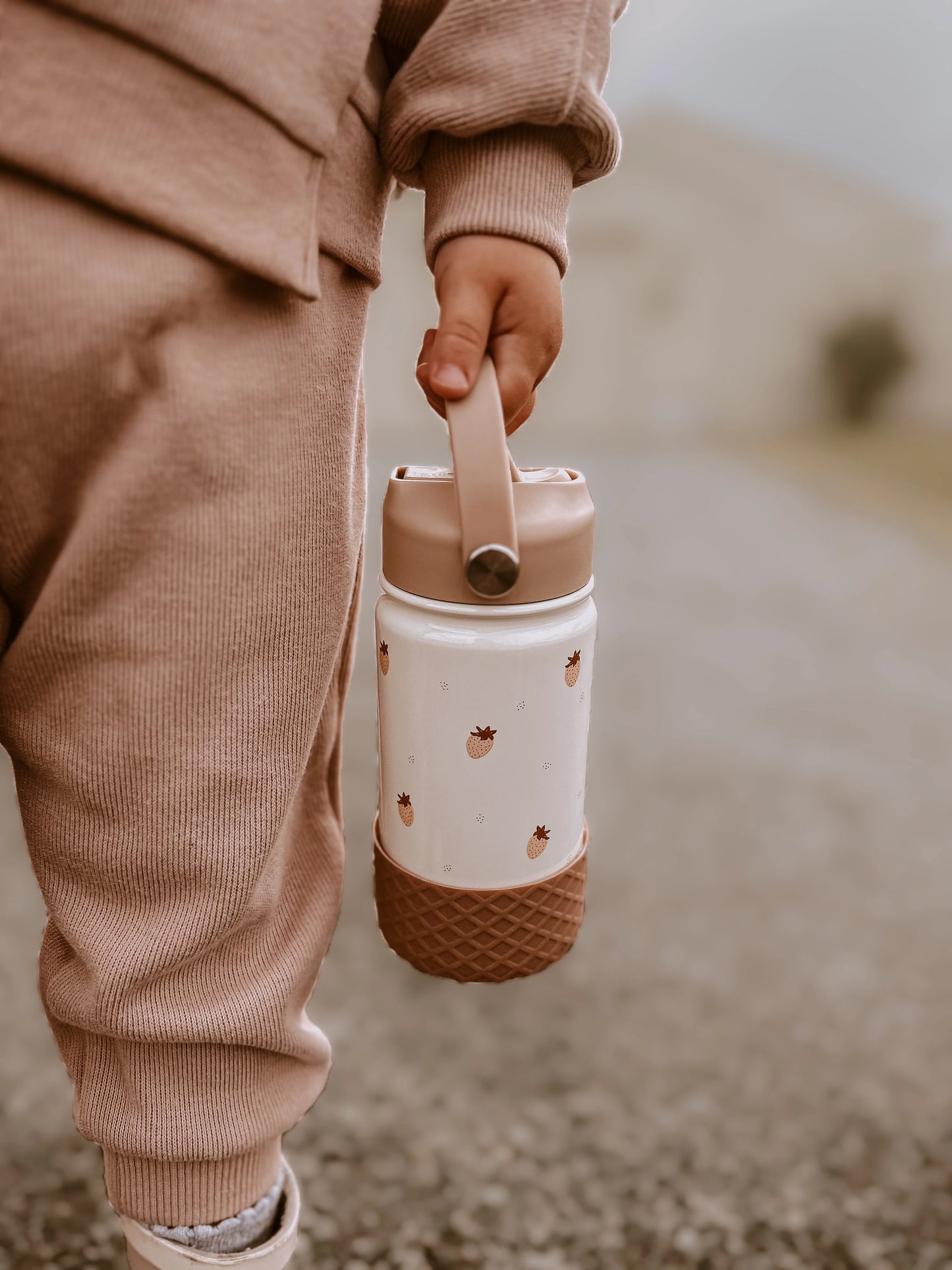 Bērnu ūdens termo pudele Strawberries Mood, Stainless Steel Water bottle, Mrs Ertha
