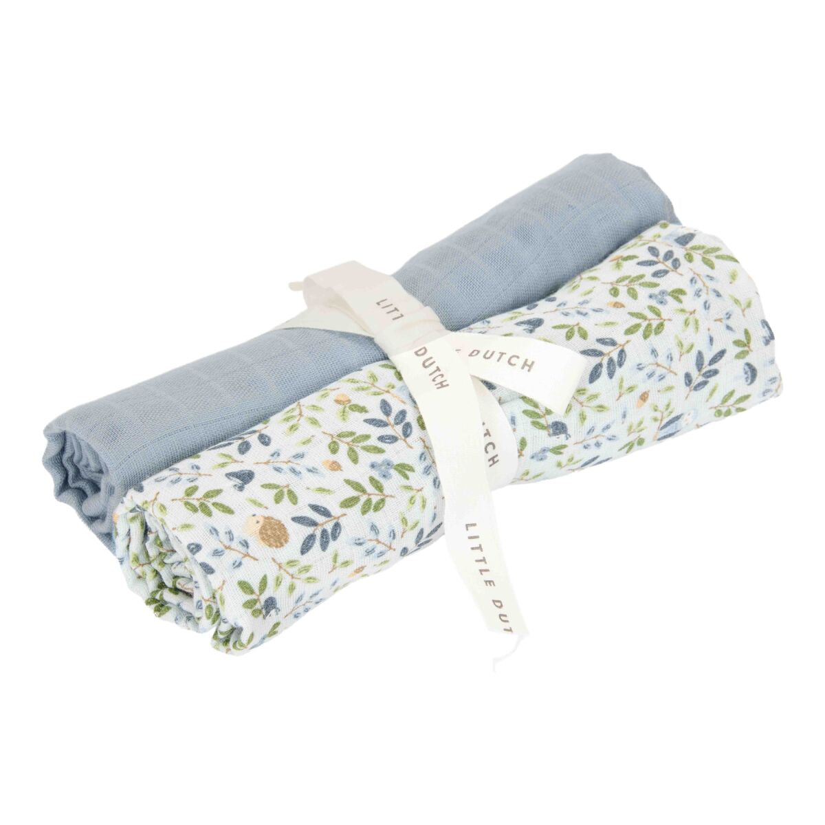 Muslīna kokvilnas autiņi Muslin Swaddles Forest Adventure and Denim Blue, Little Dutch, TE51844030