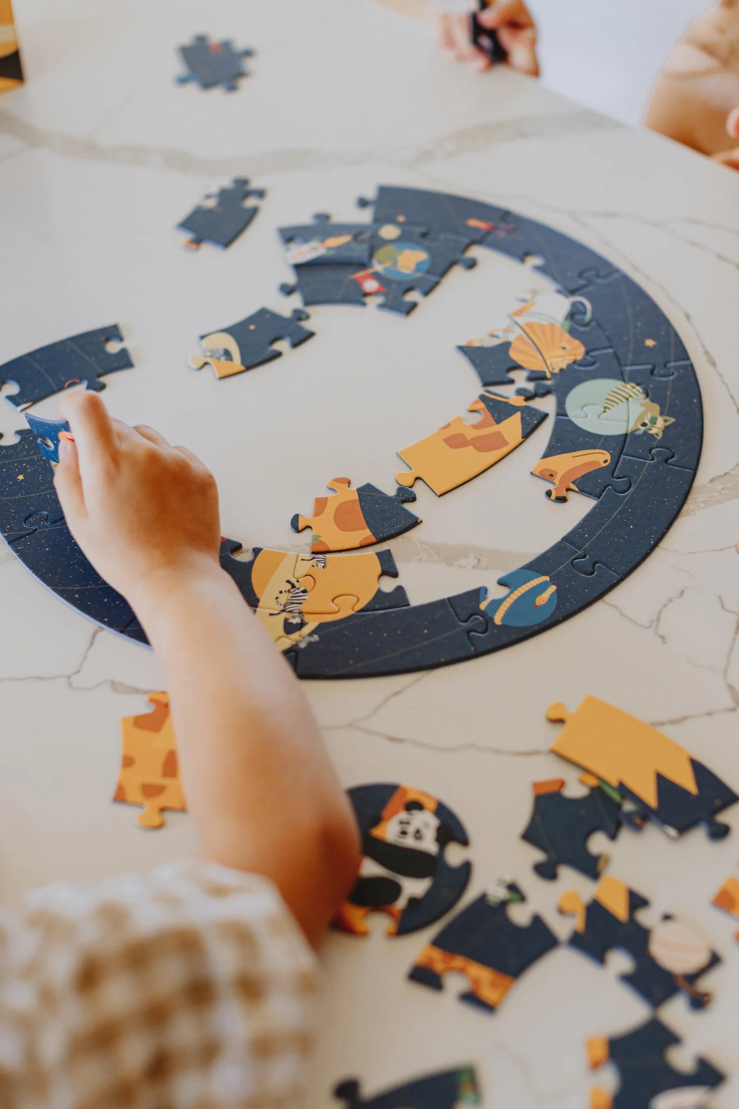Divpusēja puzle Kosmoss, Space Puzzle, Tu Tu Family, puzles berniem