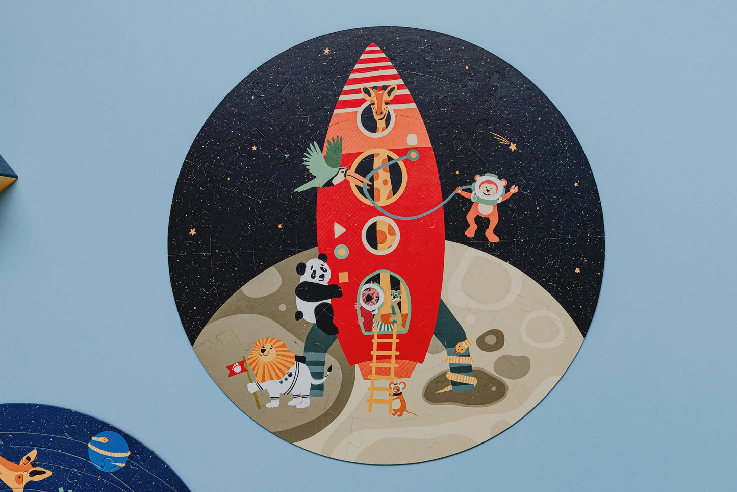 Divpusēja puzle Kosmoss, Space Puzzle, Tu Tu Family, puzles berniem