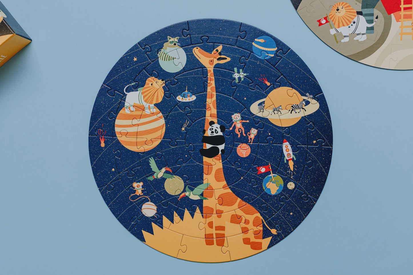 Divpusēja puzle Kosmoss, Space Puzzle, Tu Tu Family, puzles berniem