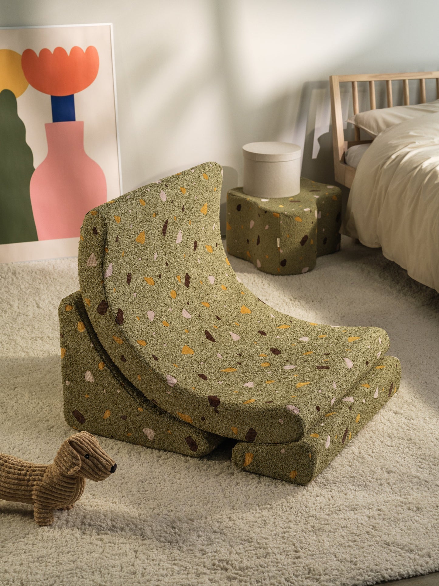 Atpūtas krēsls Terrazzo Moss Moon Chair, Wigiwama