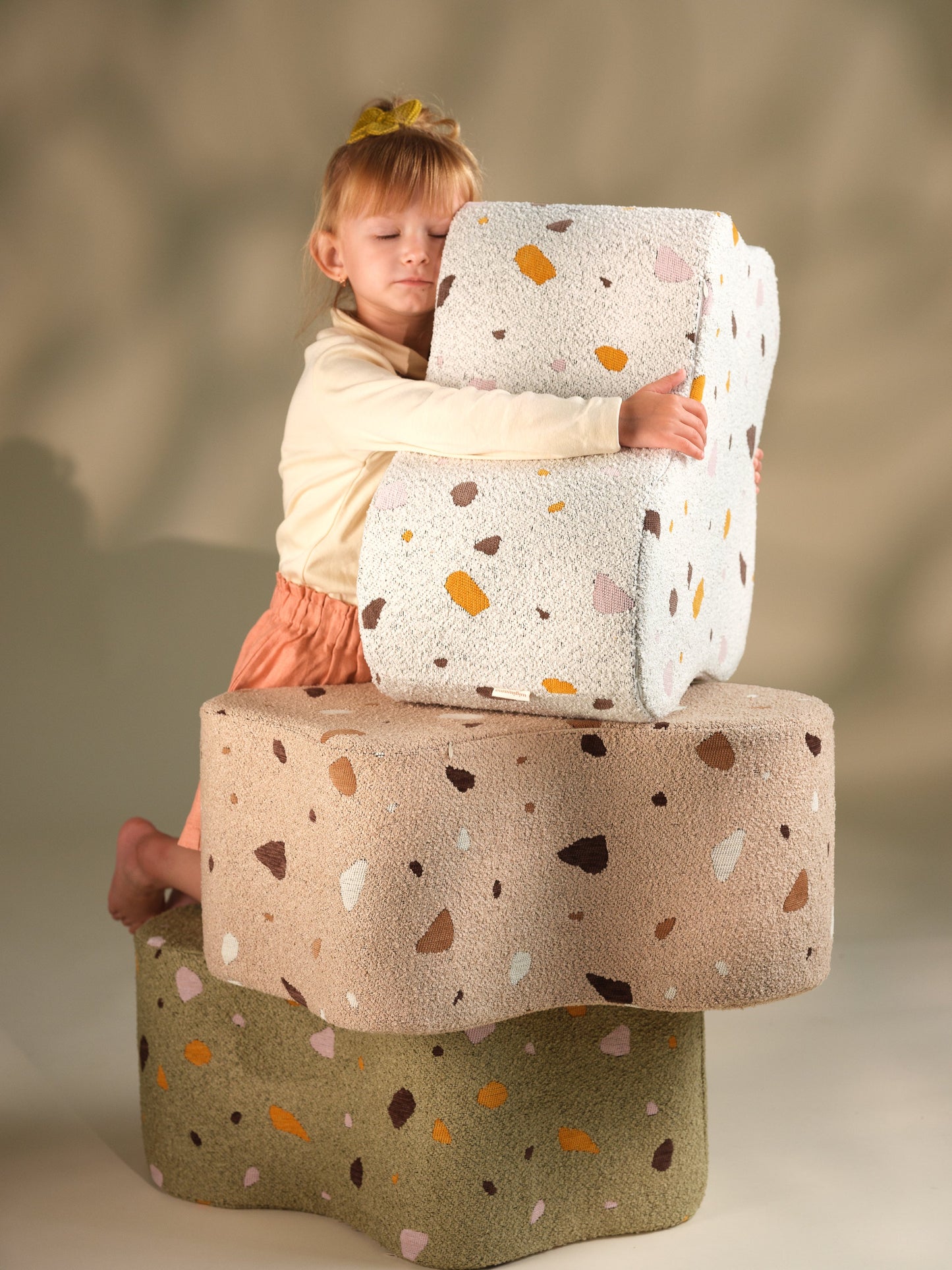 Pufs Terrazzo Moss Cloud Pouffe, Wigiwama