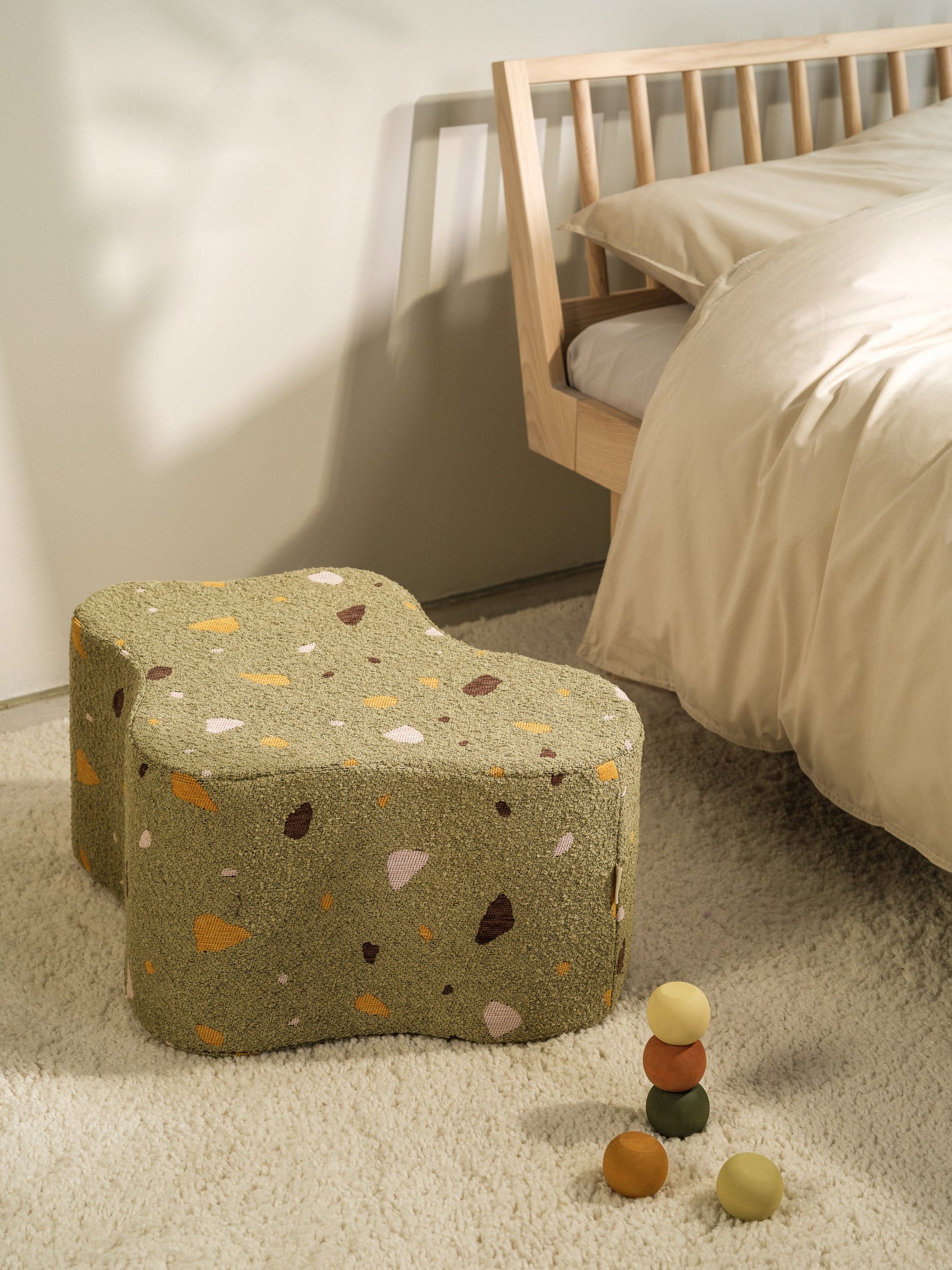 Pufs Terrazzo Moss Cloud Pouffe, Wigiwama