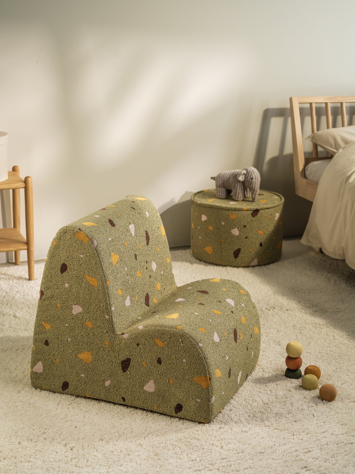Pufs Terrazzo Moss Pouffe, Wigiwama