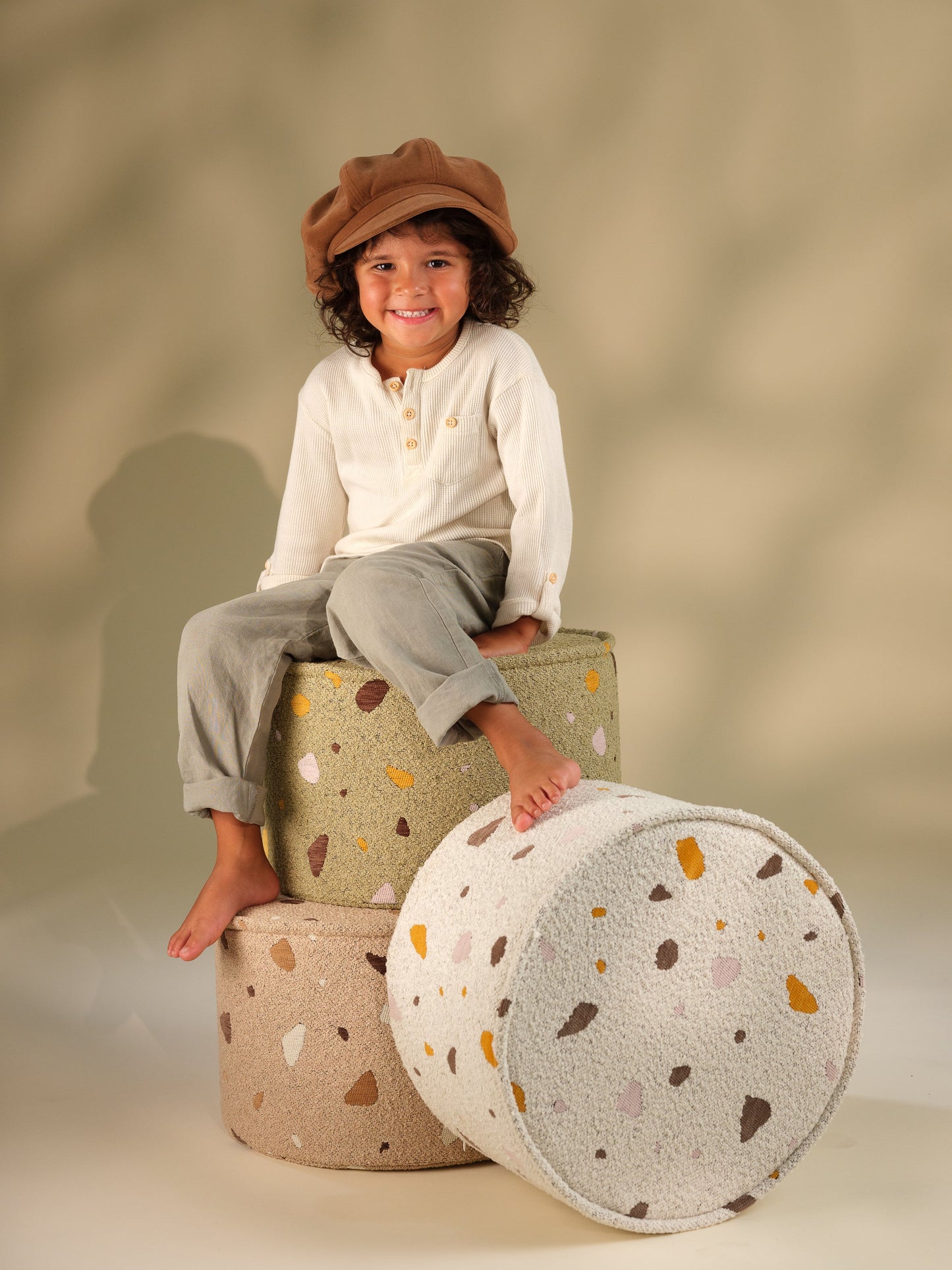 Pufs Terrazzo Moss Pouffe, Wigiwama