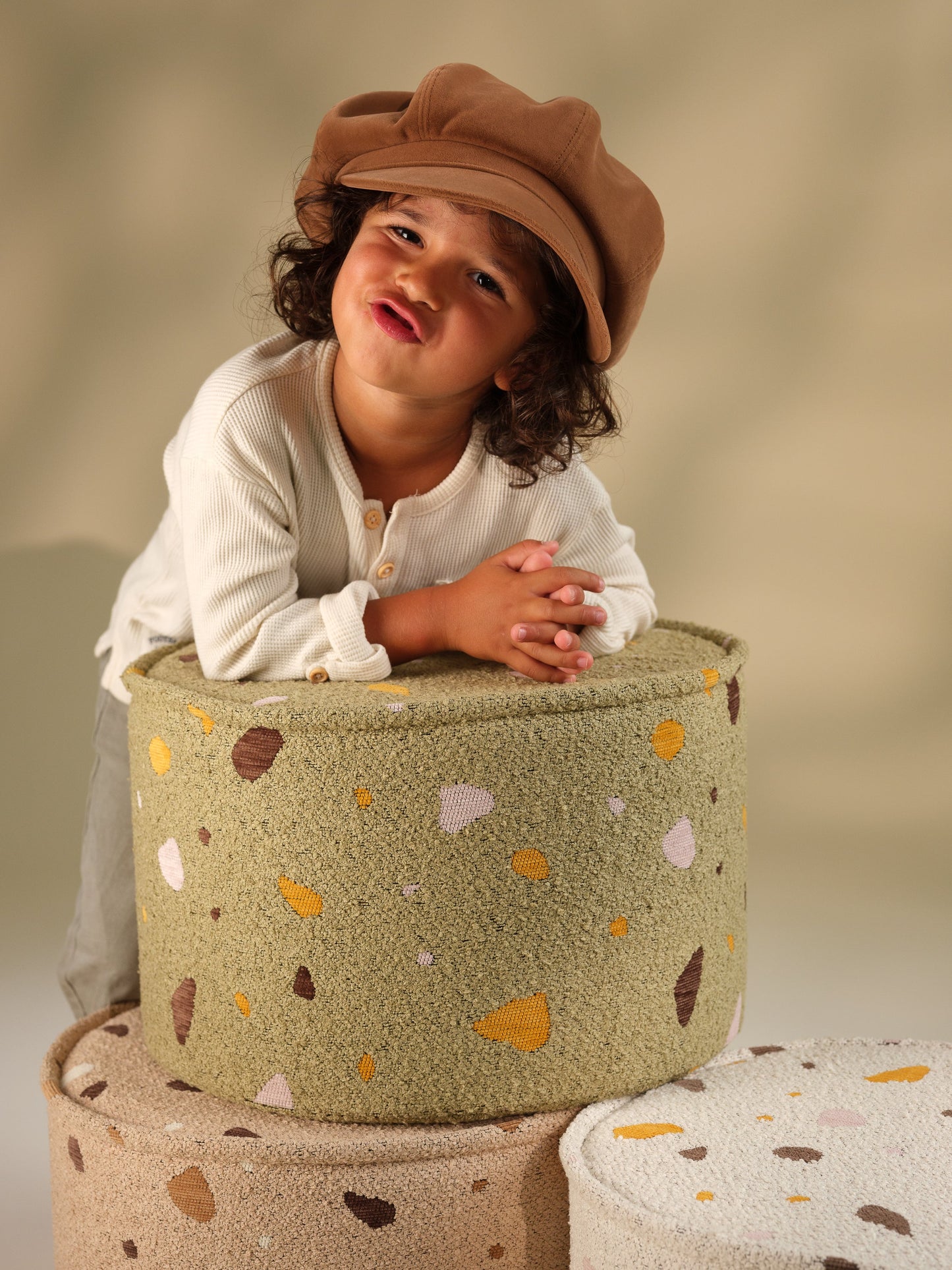 Pufs Terrazzo Moss Pouffe, Wigiwama