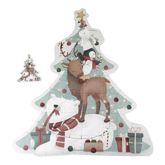 Ziemassvētku lielizmēra puzle, Christmas XL Puzzle, Little Dutch, LD4860