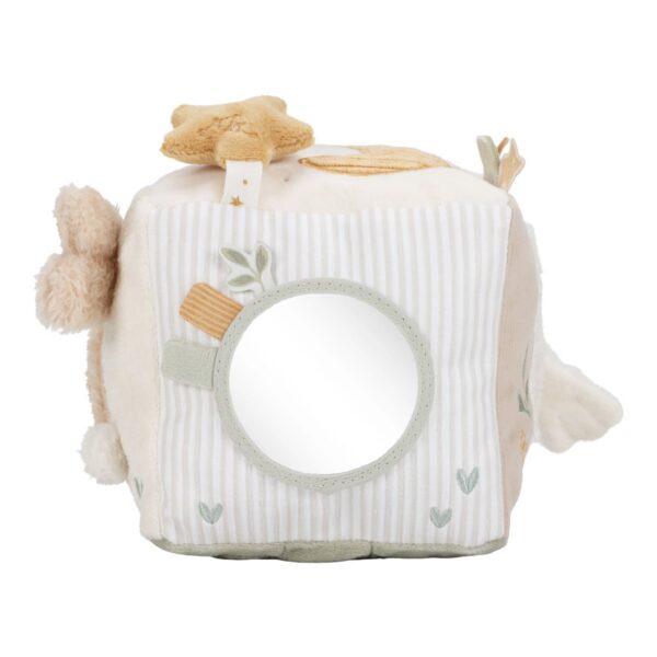 Mīkstais aktivitāšu kubs Newborn Naturals, Soft Activity Cube, Little Dutch