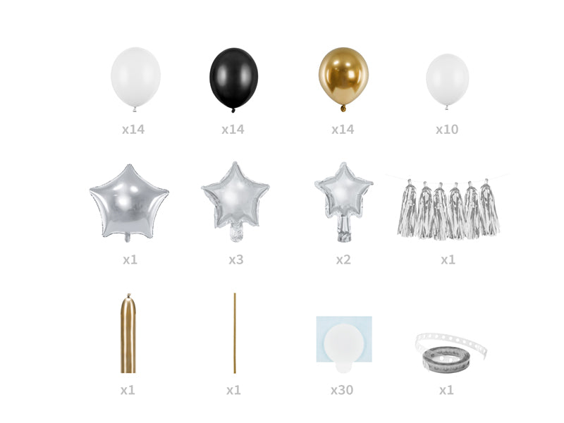Balonu virtene Zvaigznes - Balloon garland Stars, GBN14