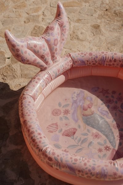 Piepūšamais bērnu baseins Dreamy Mermaid Pink, Pool 80cm Little Dutch, LD2016379