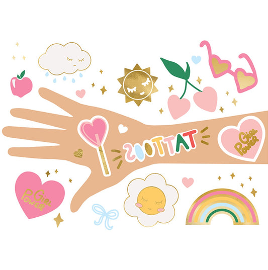 Bērnu tetovējumi - Vasara, Kids Temporary Tattoos Daisy, TAT04