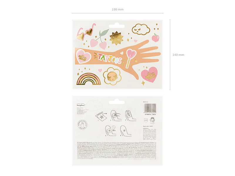 Bērnu tetovējumi - Vasara, Kids Tattoos Daisy, TAT04