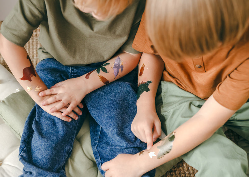 Bērnu tetovējumi - Dinozauri, Kids temporary Tattoos Dinosaurs