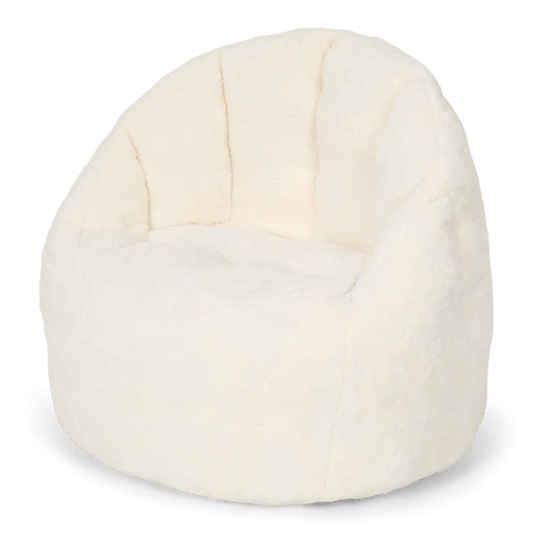 Pufs Teddy Soft White, Children’s Armchair, Little Dutch