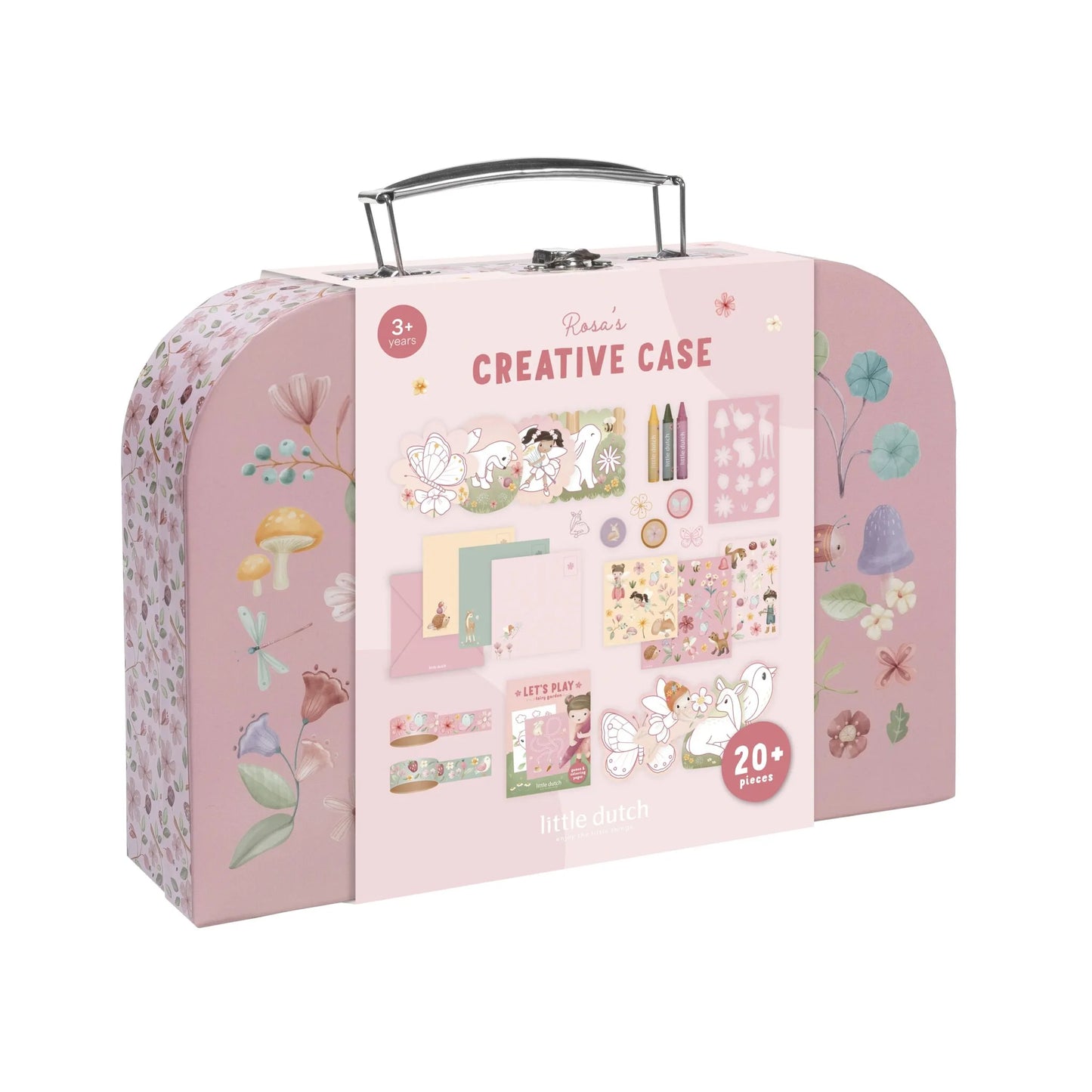 Radošais komplekts koferītī Rosa & Fairy, Creativity Set Suitcase, Little Dutch
