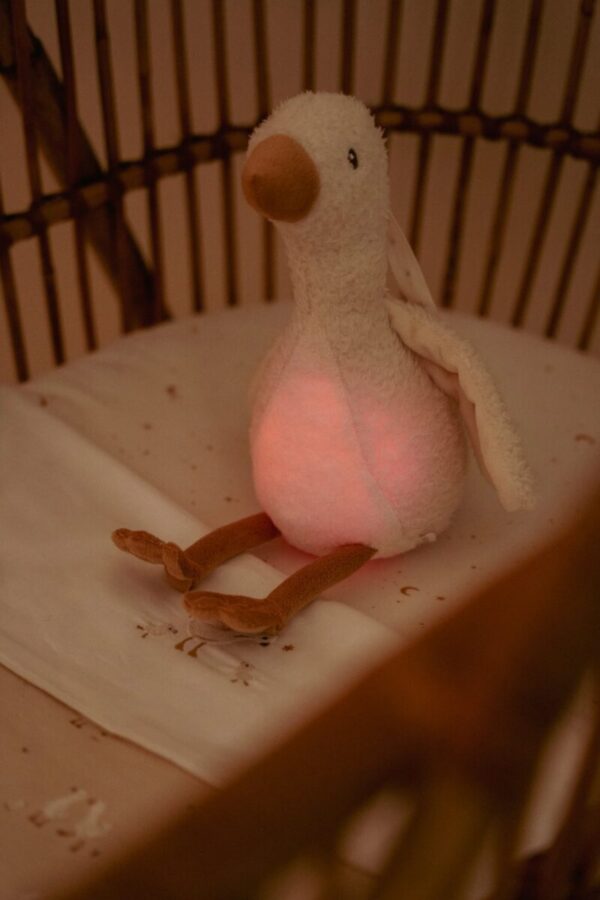 Miega rotaļlieta Cuddle Goose Light & Sound ar gaismu un skaņu, Little Dutch