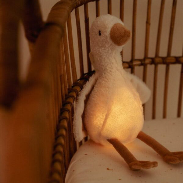 Miega rotaļlieta Cuddle Goose Light & Sound ar gaismu un skaņu, Little Dutch